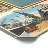  kaart van het Poster van Kingsway Lagoon (Hoek)