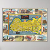  kaart van het Poster van Kingsway Lagoon (Voorkant)