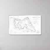 kaart van het Prospectiepark (1901) Canvas Afdruk (Voorkant)