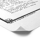 kaart van het Prospectiepark (1901) Poster (Hoek)