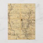 Kaart van het Provincie Verhaal, staat Iowa (Voorkant)