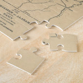  kaart van het riviersysteem van Alabama (1887) Legpuzzel (Zijkant)