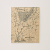  kaart van het riviersysteem van Alabama (1887) Legpuzzel (Verticaal)