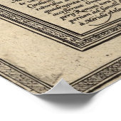 kaart van het Romeinse Rijk (17e eeuw) Poster (Hoek)