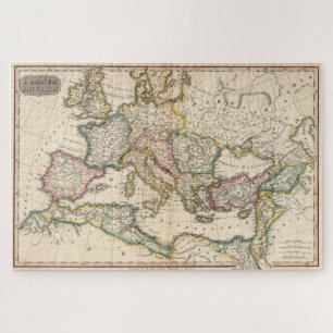kaart van het Romeinse Rijk (1815) Legpuzzel