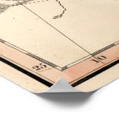 kaart van het Romeinse Rijk (1815) Poster (Hoek)