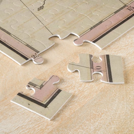  kaart van het Romeinse Rijk (1831) Legpuzzel (Zijkant)