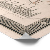 kaart van het Romeinse Rijk (1836) Poster (Hoek)