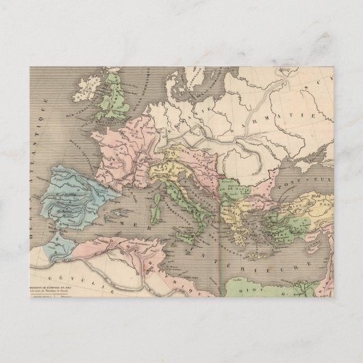 kaart van het Romeinse Rijk (1838) (Voorkant)