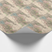 kaart van het Romeinse Rijk (1838) Cadeaupapier (Hoek)