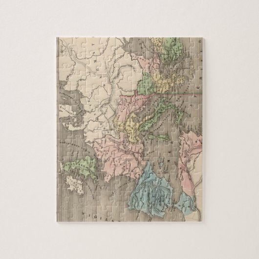  kaart van het Romeinse Rijk (1838) Legpuzzel (Verticaal)