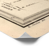  kaart van het Romeinse Rijk (1838) Poster (Hoek)