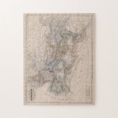  kaart van het Romeinse Rijk (1852) Legpuzzel (Verticaal)