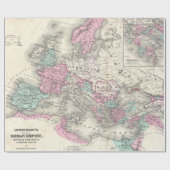  kaart van het Romeinse Rijk (1862) Cadeaupapier (Vlak)