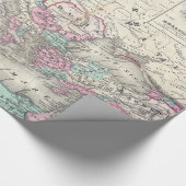  kaart van het Romeinse Rijk (1862) Cadeaupapier (Hoek)