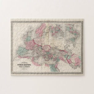  kaart van het Romeinse Rijk (1862) Legpuzzel