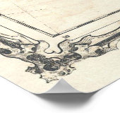  kaart van het Romeinse Rijk (1862) Poster (Hoek)