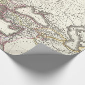  kaart van het Romeinse Rijk (1865) Cadeaupapier (Hoek)