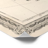 kaart van het Romeinse Rijk (1870) Poster (Hoek)