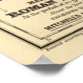  kaart van het Romeinse Rijk (1873) Poster (Hoek)