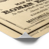 kaart van het Romeinse Rijk (1875) Poster (Hoek)