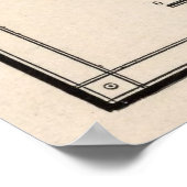 kaart van het Romeinse Rijk (1882) Poster (Hoek)