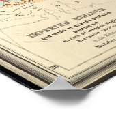 kaart van het Romeinse Rijk (1889) Poster (Hoek)