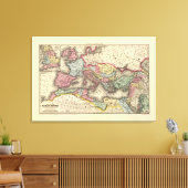 Kaart van het Romeinse Rijk Canvas Afdruk (Insitu (Woonkamer))