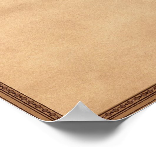 Kaart van het Romeinse Rijk in zijn grootste omvan Poster (Hoek)