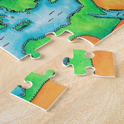 Kaart van het Romeinse Rijk Legpuzzel (Zijkant)