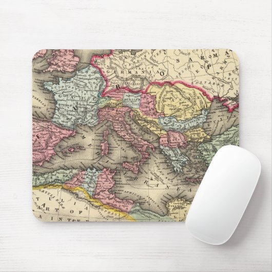 Kaart van het Romeinse Rijk Muismat (Met muis)