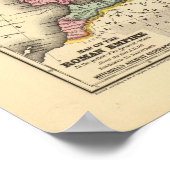 Kaart van het Romeinse Rijk Poster (Hoek)