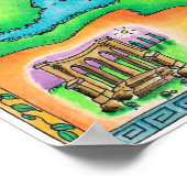 Kaart van het Romeinse Rijk Poster (Hoek)