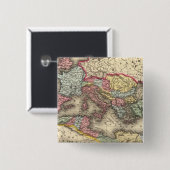 Kaart van het Romeinse Rijk Vierkante Button 5,1 Cm (Voorkant /achterkant)