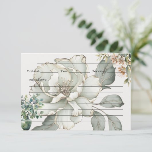 Kaart van het Rust Recept (Staand voorkant)