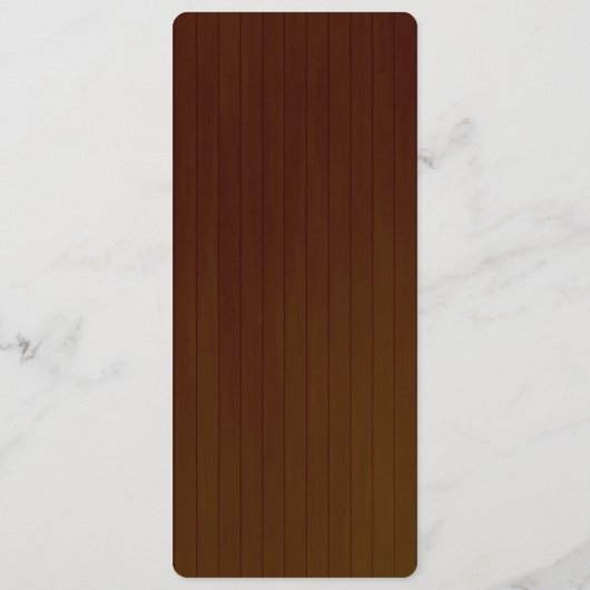 Kaart van het Rustic Red Mason Jars Wedding Menu (Achterkant)