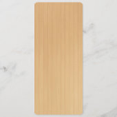 Kaart van het Rustic Red Mason Jars Wedding Menu (Achterkant)