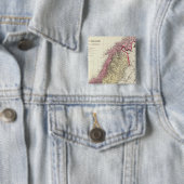 Kaart van het Scandinavische Kingdoms Vierkante Button 5,1 Cm (In situ)