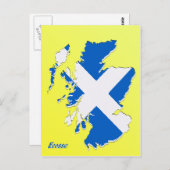 Kaart van het Schotse briefkaart (Voorkant / Achterkant)
