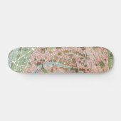 Kaart van het Skateboard Oldschool van Parijs (Horizontaal)