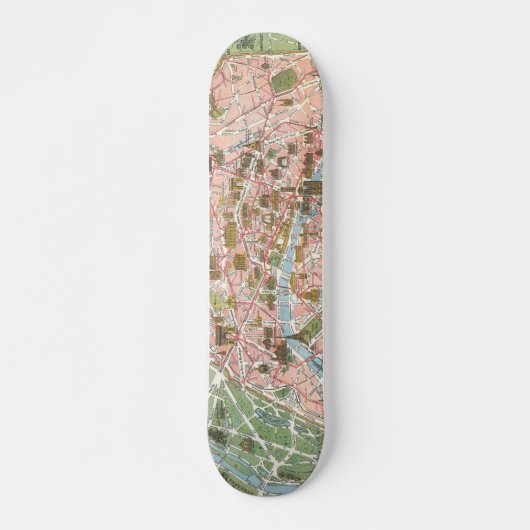 Kaart van het Skateboard Oldschool van Parijs (Voorkant)