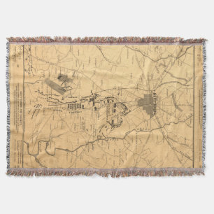  kaart van het slagveld Gettysburg (1863) 2 Deken