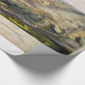  kaart van het slagveld Gettysburg (1863) Cadeaupapier (Hoek)