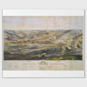  kaart van het slagveld Gettysburg (1863) Cadeaupapier (Vlak)