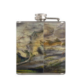  kaart van het slagveld Gettysburg (1863) Heupfles (Achterkant)