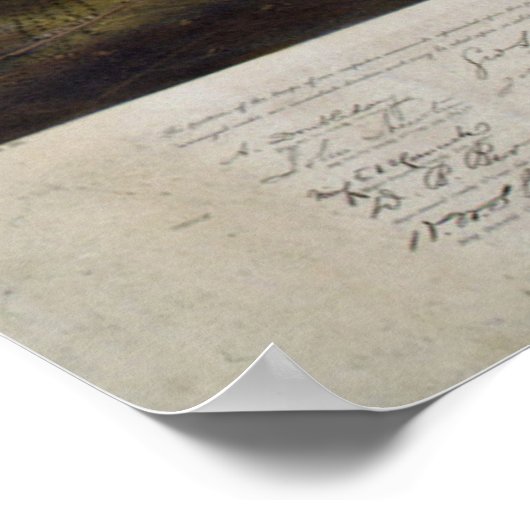  kaart van het slagveld Gettysburg (1863) Poster (Hoek)