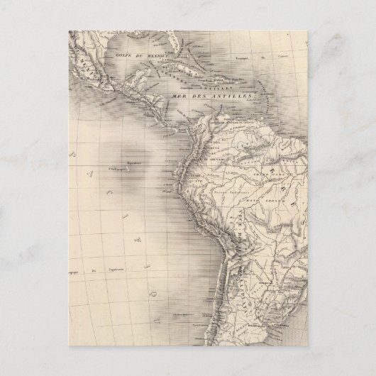 Kaart van het Spaanse rijk in Amerika (Voorkant)