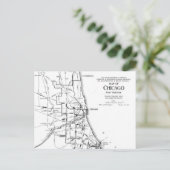  kaart van het spoorwegnet van Chicago (1913) (Staand voorkant)