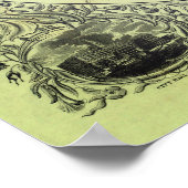  kaart van het stadsgebied van New York Poster (Hoek)