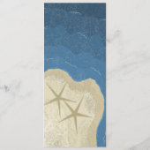 Kaart van het Startvis- en Ocean Wedding Menu (Achterkant)